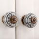 Grey Black Striped Knobs